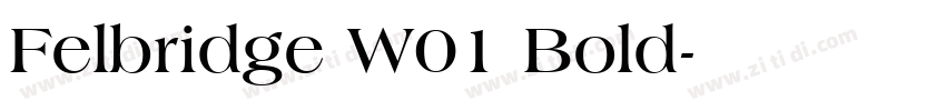 Felbridge W01 Bold字体转换